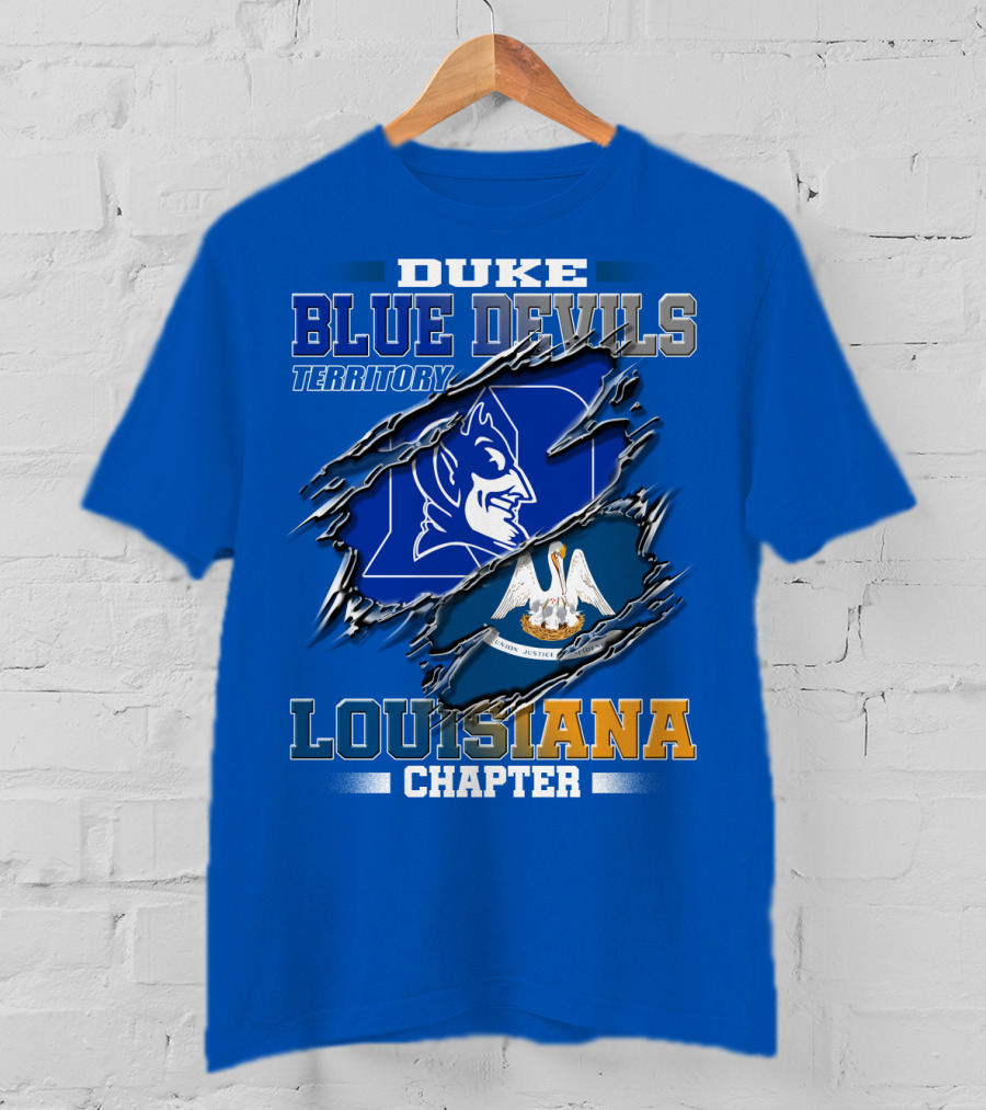 Duke Blue Devils Territory Louisiana Chapter T-Shirt