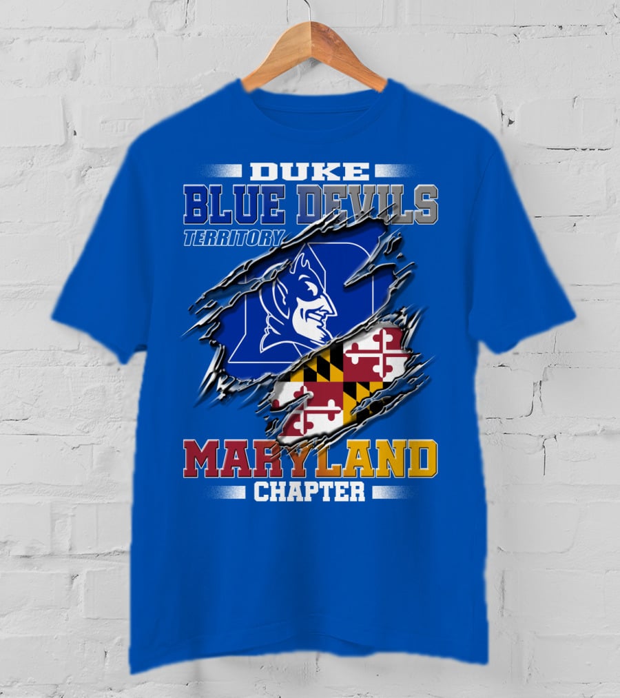Duke Blue Devils Territory Maryland Chapter T-Shirt