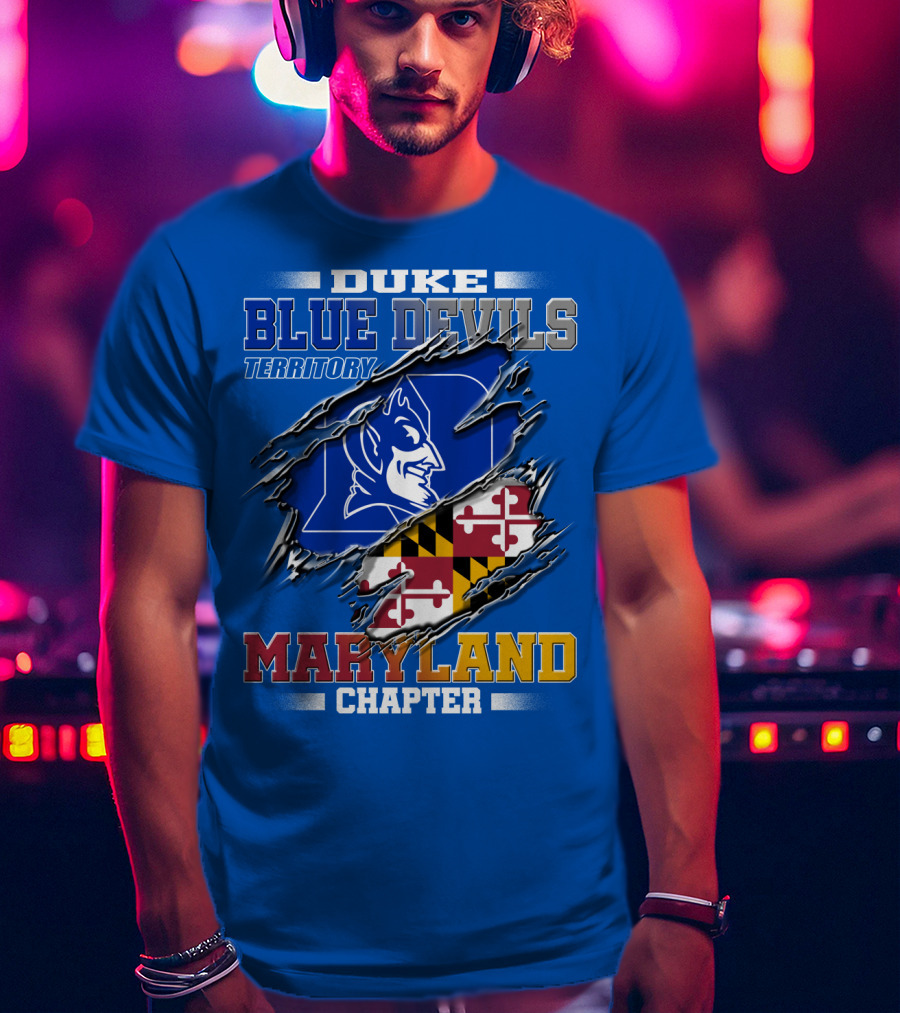 Duke Blue Devils Territory Maryland Chapter T-Shirt