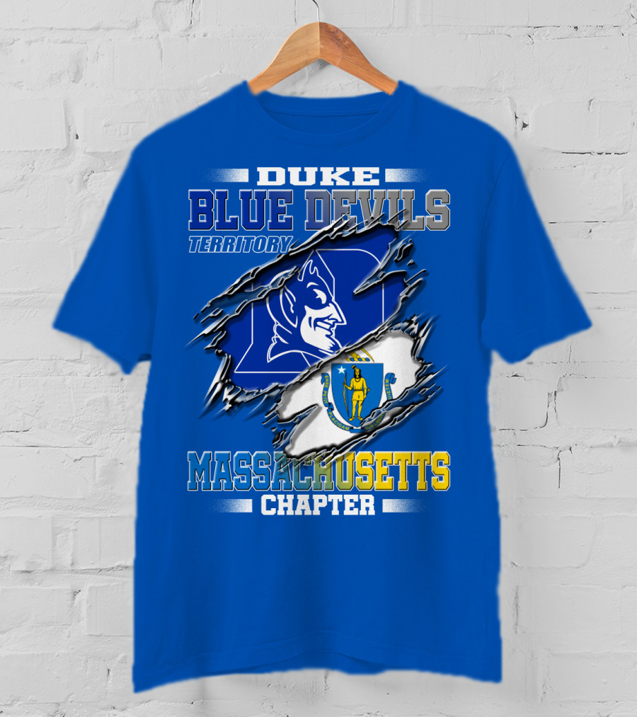 Duke Blue Devils Territory Massachusetts Chapter T-Shirt