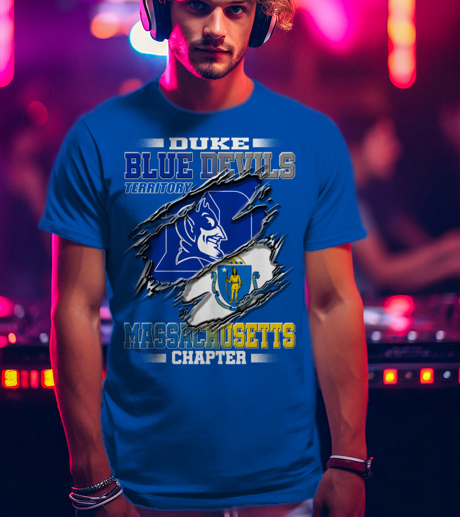 Duke Blue Devils Territory Massachusetts Chapter T-Shirt