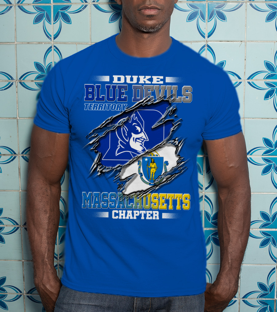 Duke Blue Devils Territory Massachusetts Chapter T-Shirt