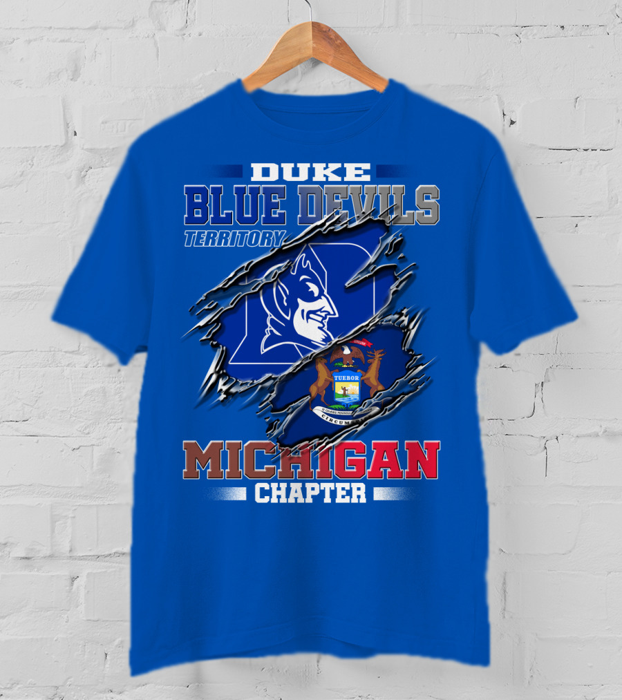 Duke Blue Devils Territory Michigan Chapter T-Shirt