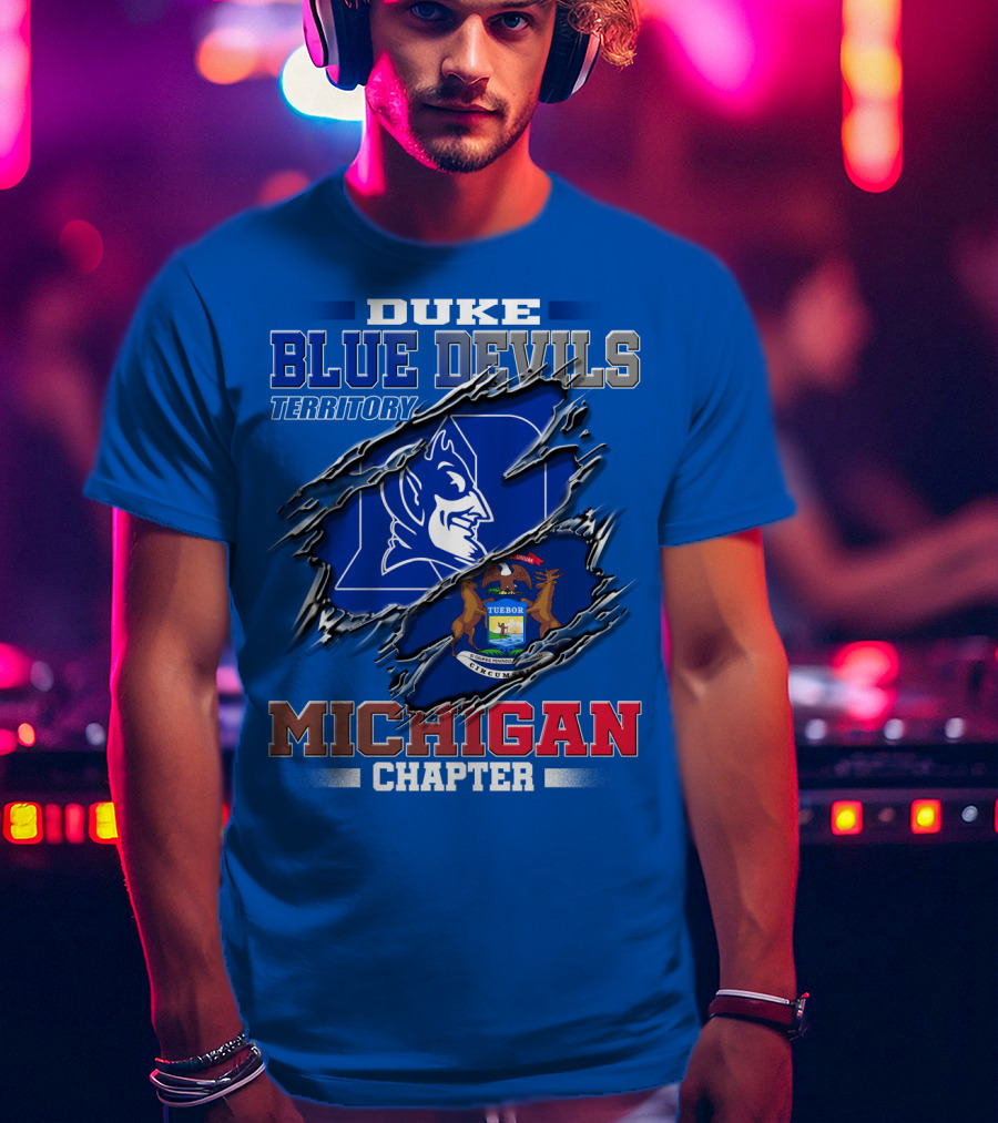 Duke Blue Devils Territory Michigan Chapter T-Shirt