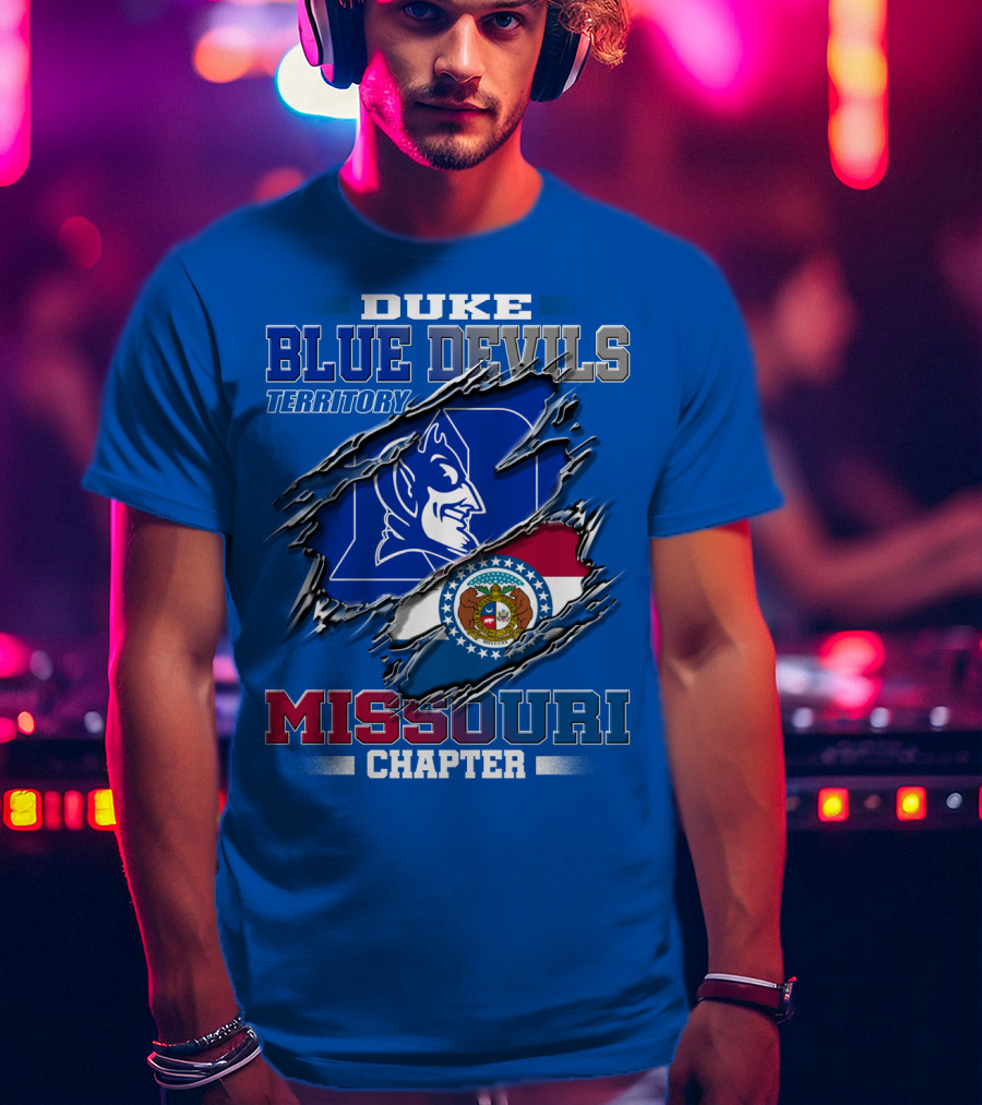 Duke Blue Devils Territory Missouri Chapter T-Shirt