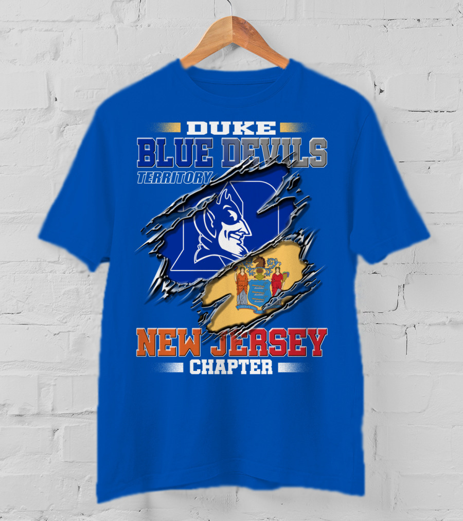 Duke Blue Devils Territory New Jersey Chapter T-Shirt