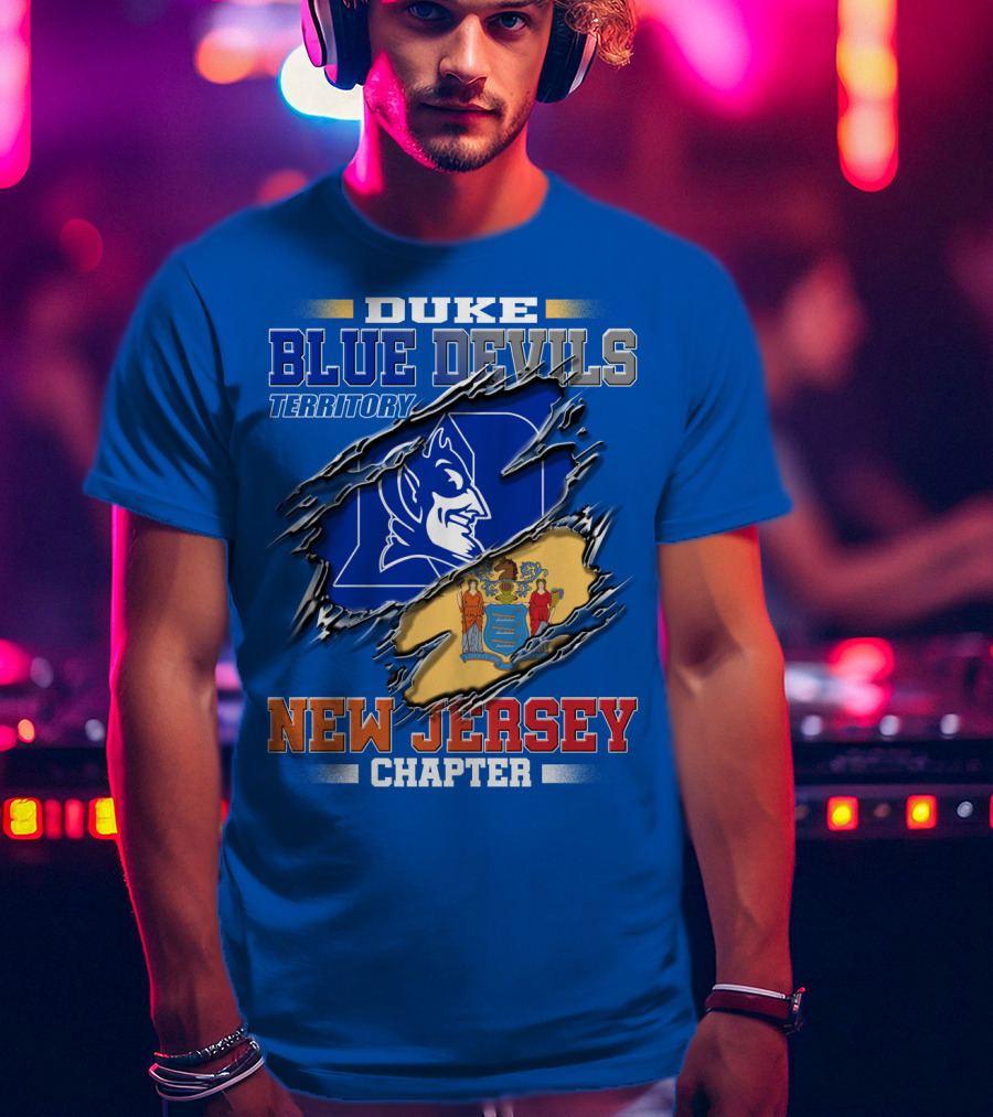 Duke Blue Devils Territory New Jersey Chapter T-Shirt