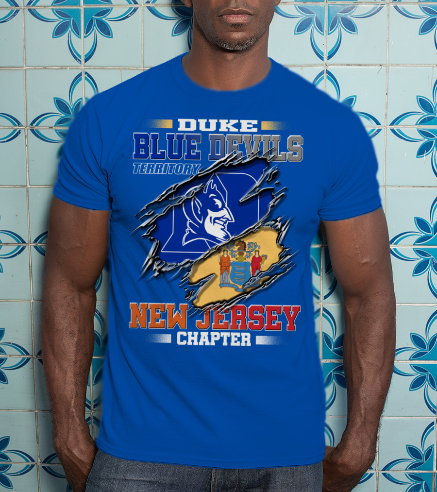 Duke Blue Devils Territory New Jersey Chapter T-Shirt