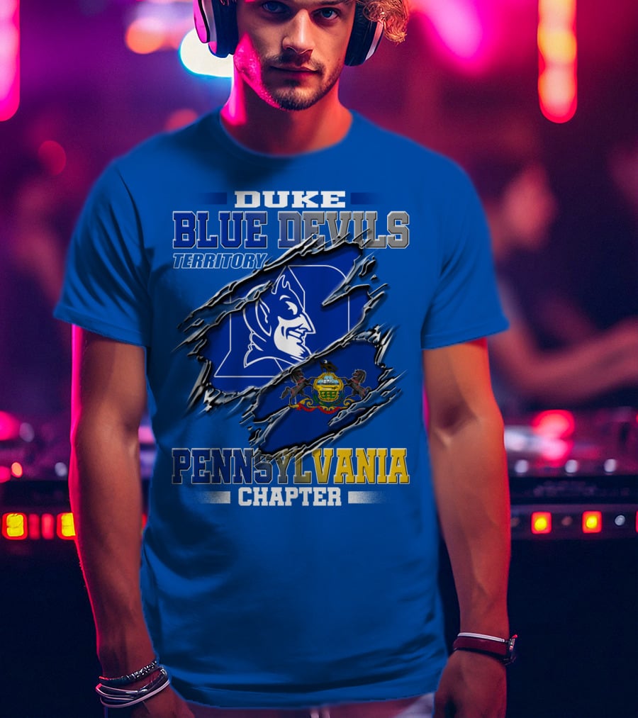 Duke Blue Devils Territory Pennsylvania Chapter T-Shirt