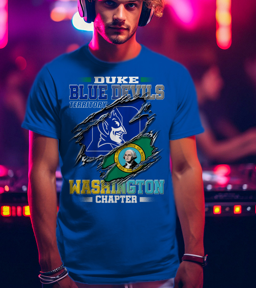 Duke Blue Devils Territory Washington Chapter T-Shirt