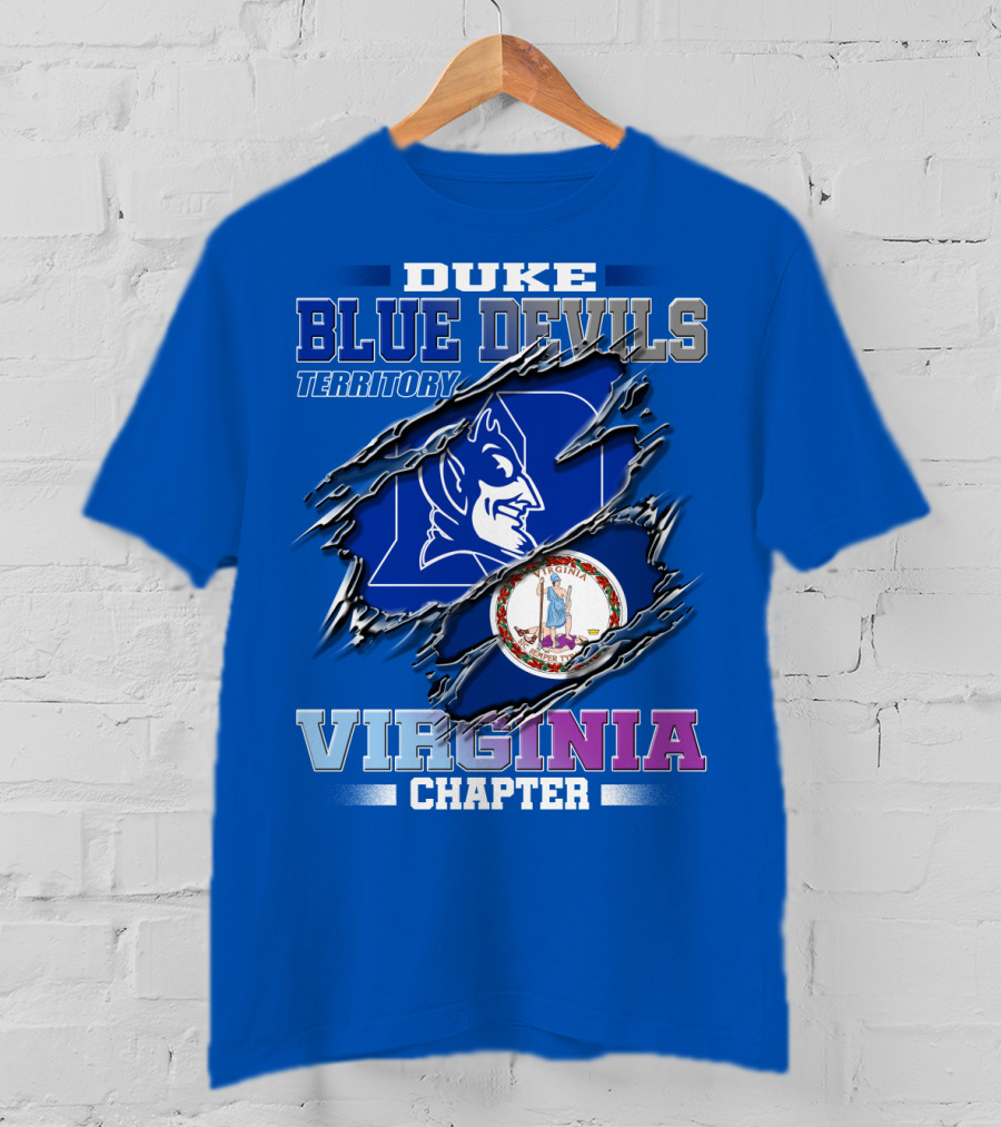 Duke Blue Devils Territory Virginia Chapter T-Shirt