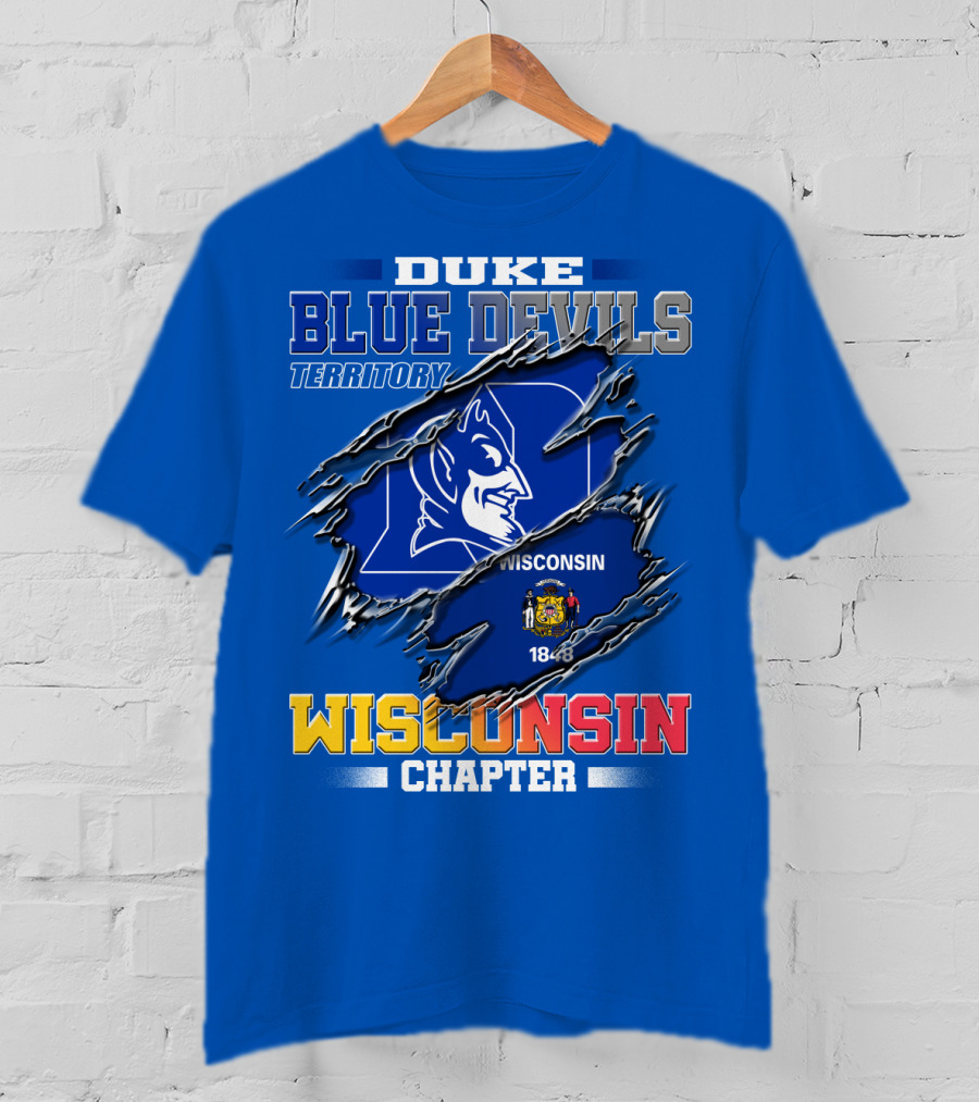 Duke Blue Devils Territory Wisconsin Chapter T-Shirt