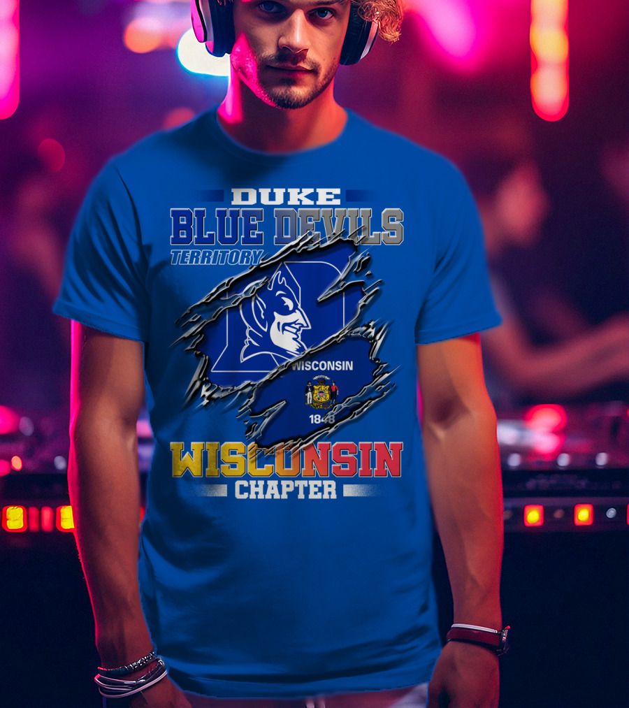 Duke Blue Devils Territory Wisconsin Chapter T-Shirt