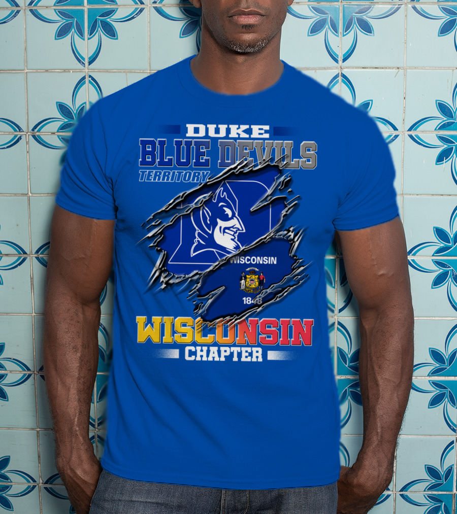 Duke Blue Devils Territory Wisconsin Chapter T-Shirt