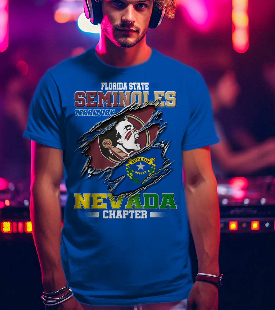 Florida State Seminoles Territory Nevada Chapter Little Honor State T-Shirt