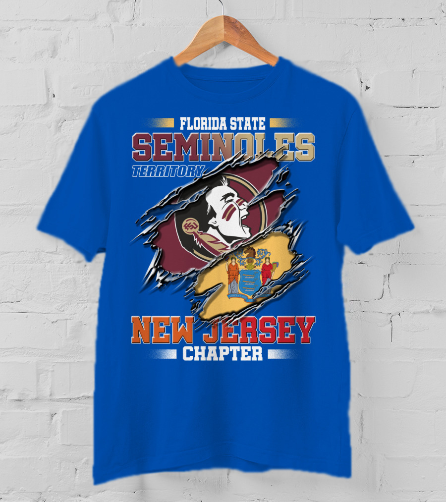 Florida State Seminoles Territory New Jersey Chapter T-Shirt