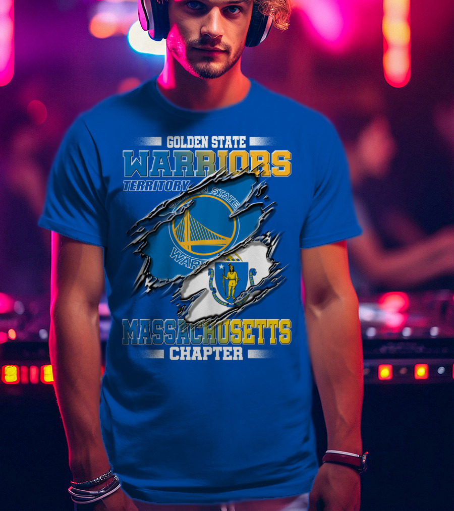 Golden State Warriors Territory Massachusetts Chapter T-Shirt