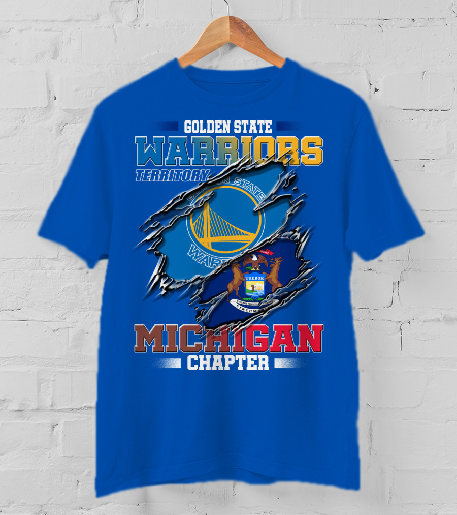 Golden State Warriors Territory Michigan Chapter T-Shirt
