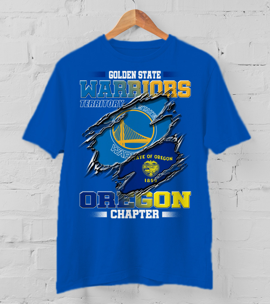 Golden State Warriors Territory State Of Oregon Chapter 1859 T-Shirt
