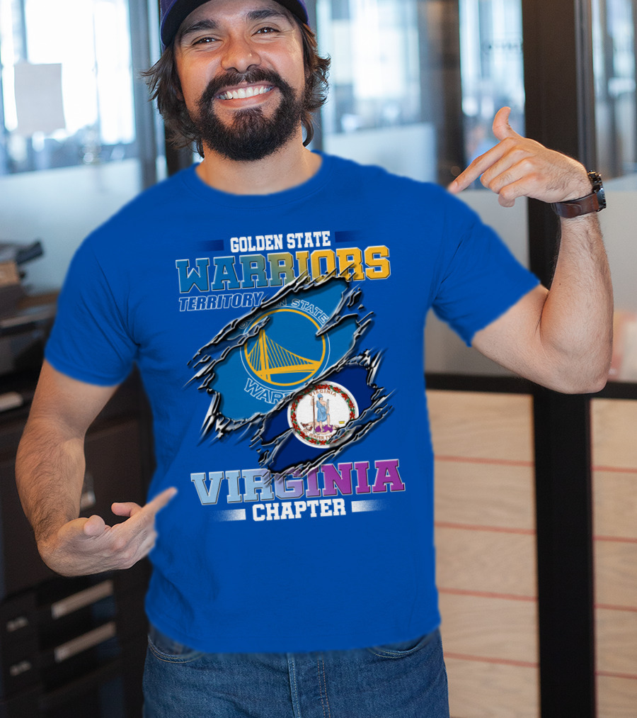 Golden State Warriors Territory Virginia Chapter T-Shirt