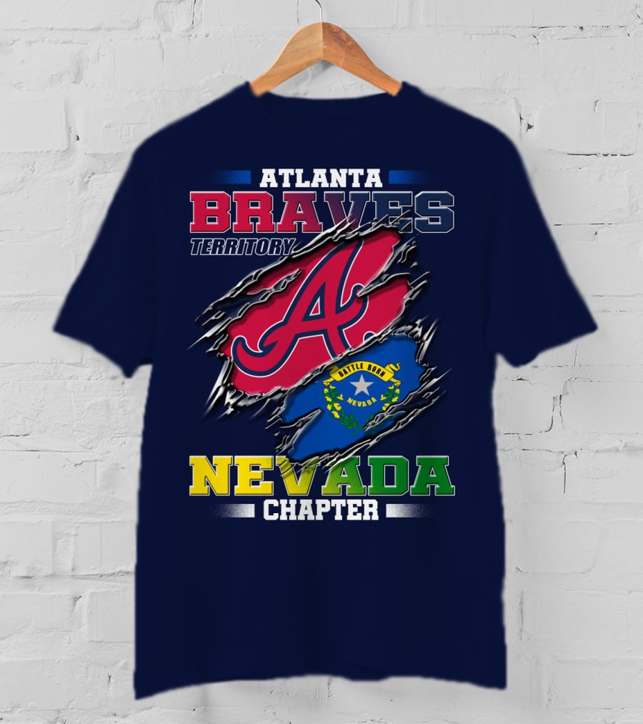 Atlanta Braves Territory Nevada Chapter Battle Born T-Shirt