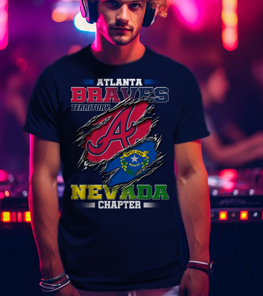 Atlanta Braves Territory Nevada Chapter Battle Born T-Shirt