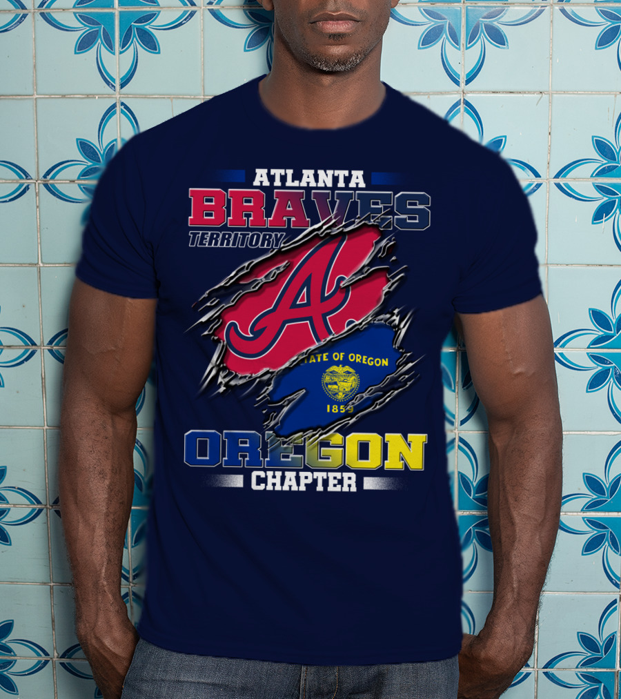 Atlanta Braves Territory Oregon Chapter State Of Oregon 1859 T-Shirt
