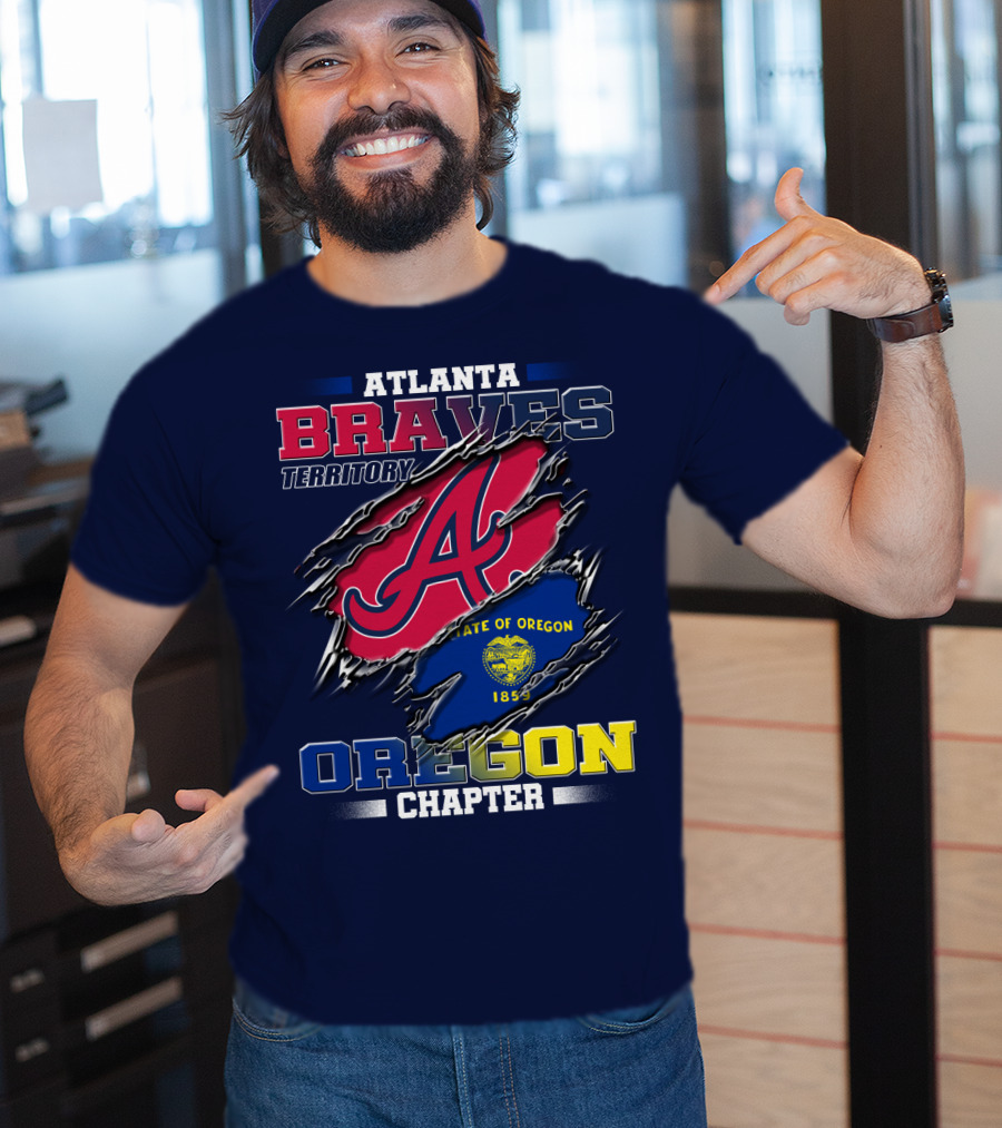 Atlanta Braves Territory Oregon Chapter State Of Oregon 1859 T-Shirt