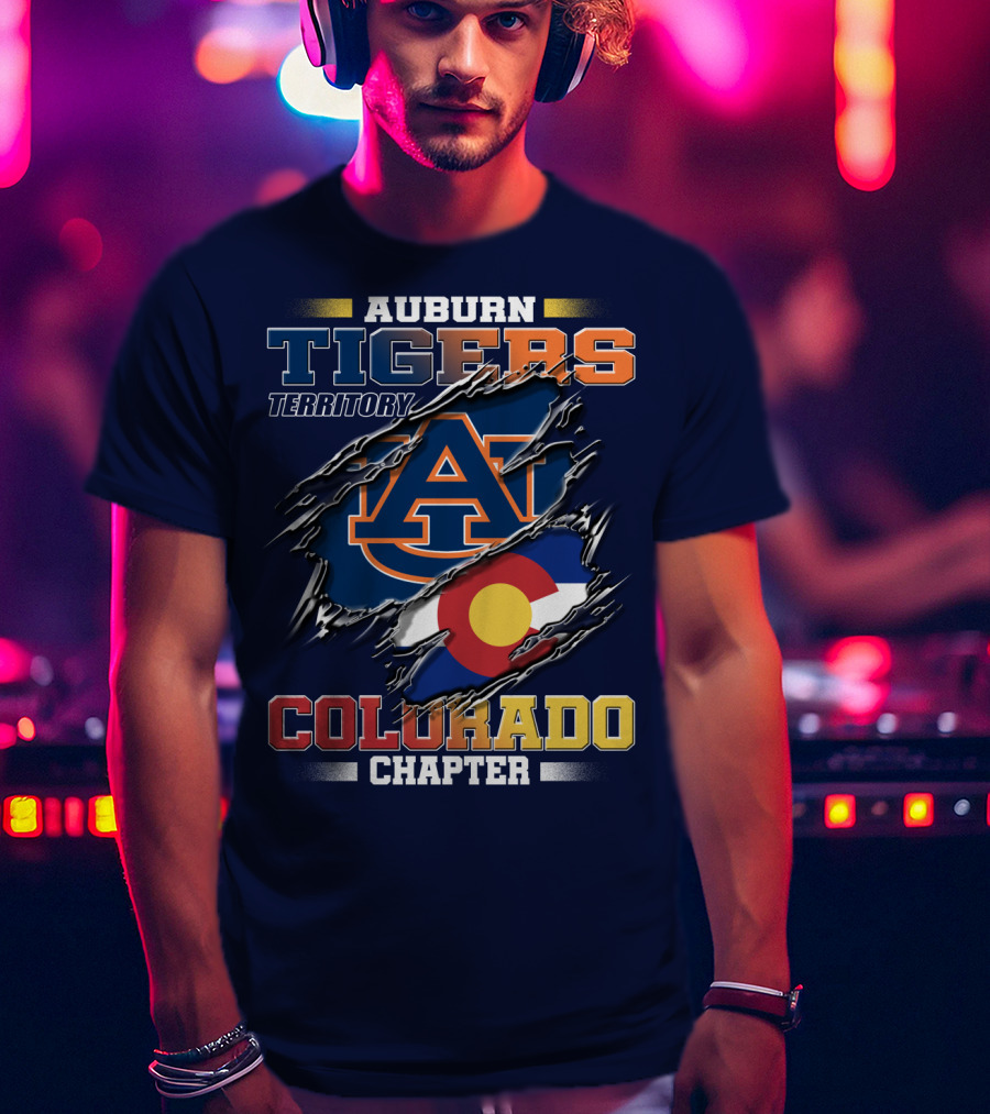 Auburn Tigers Territory Colorado Chapter T-Shirt