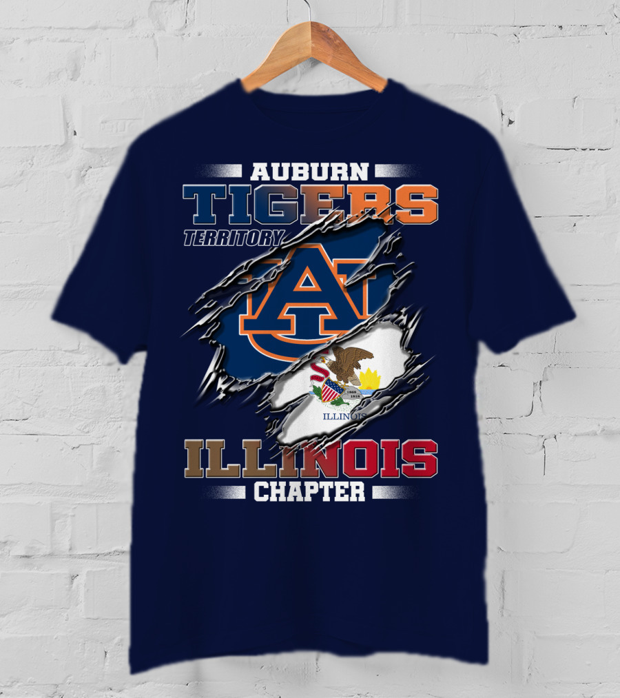 Auburn Tigers Territory Illinois Chapter T-Shirt