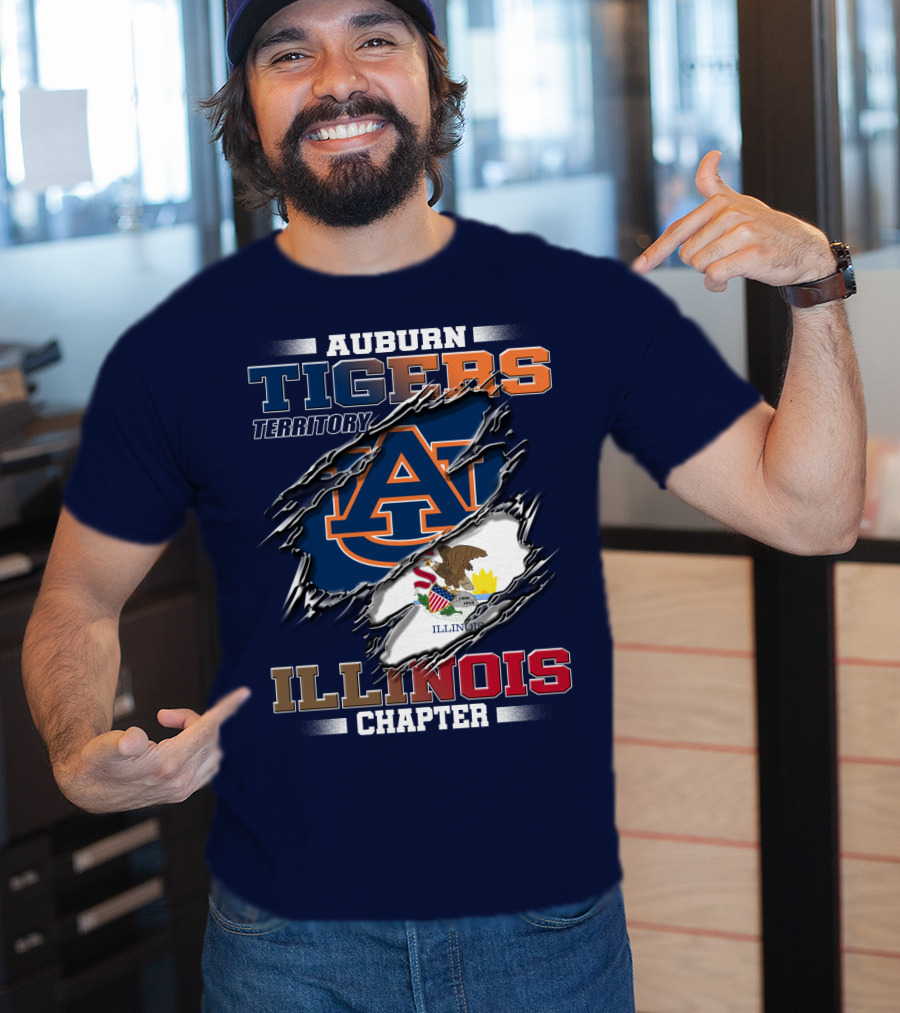 Auburn Tigers Territory Illinois Chapter T-Shirt