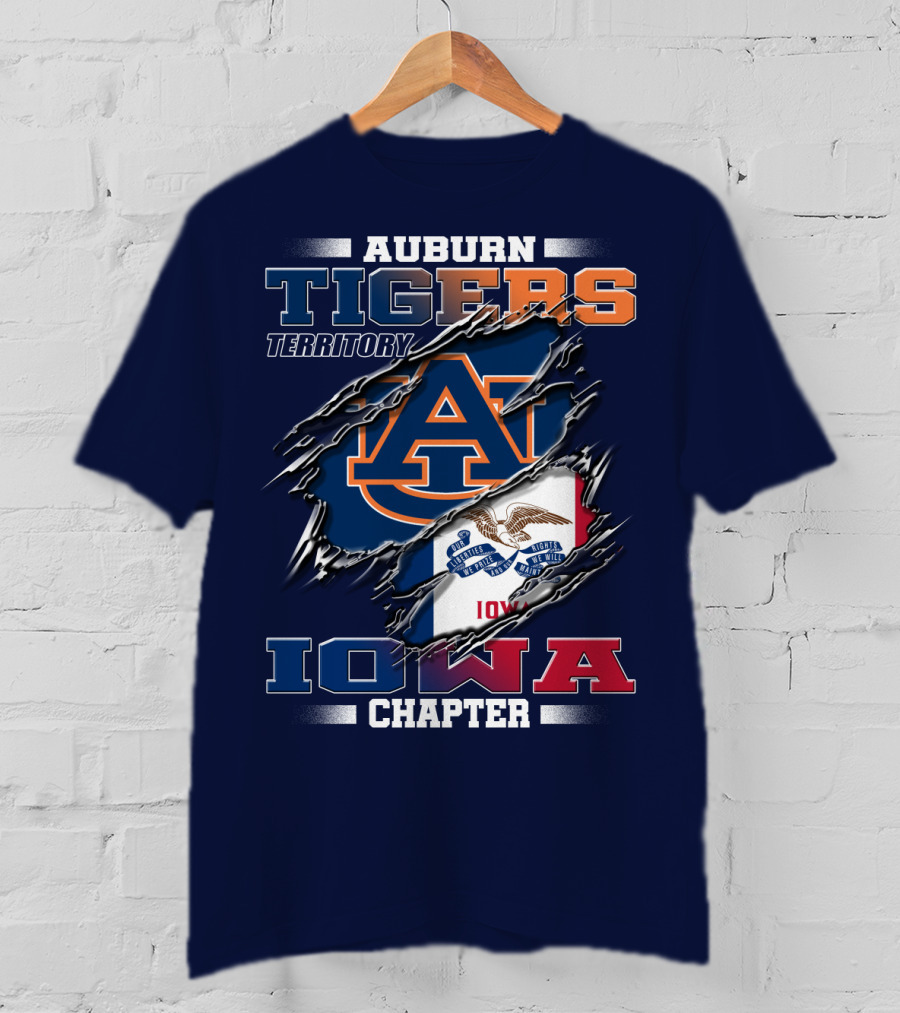 Auburn Tigers Territory Iowa Chapter T-Shirt