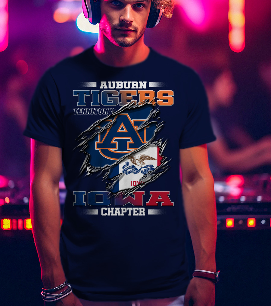 Auburn Tigers Territory Iowa Chapter T-Shirt
