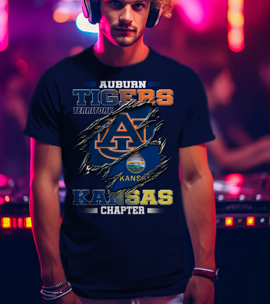 Auburn Tigers Territory Kansas Chapter T-Shirt