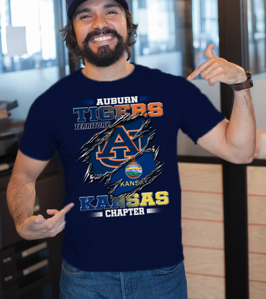 Auburn Tigers Territory Kansas Chapter T-Shirt