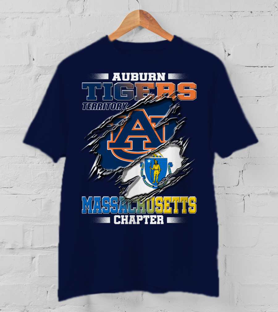 Auburn Tigers Territory Massachusetts Chapter T-Shirt