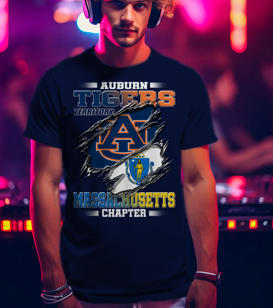 Auburn Tigers Territory Massachusetts Chapter T-Shirt