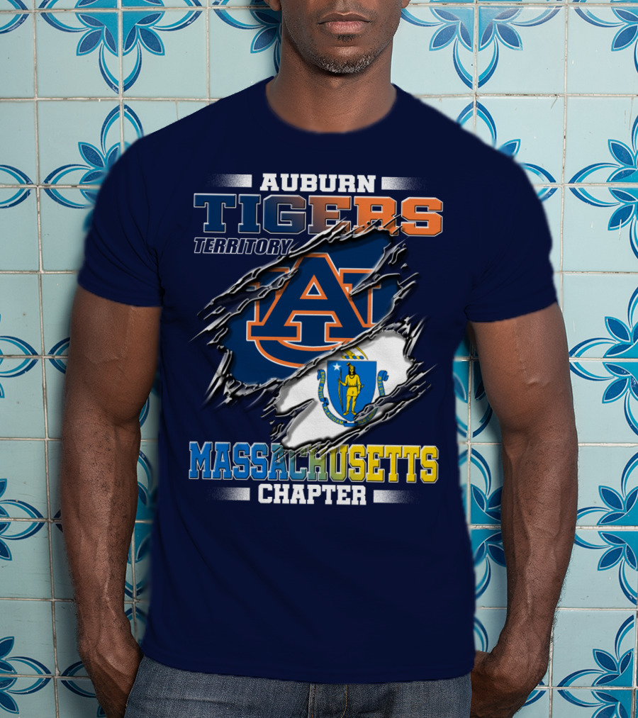 Auburn Tigers Territory Massachusetts Chapter T-Shirt
