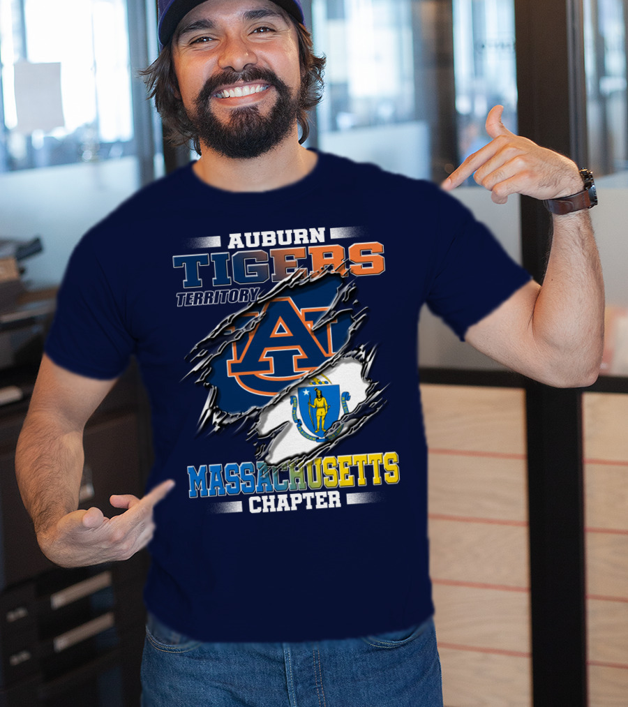 Auburn Tigers Territory Massachusetts Chapter T-Shirt