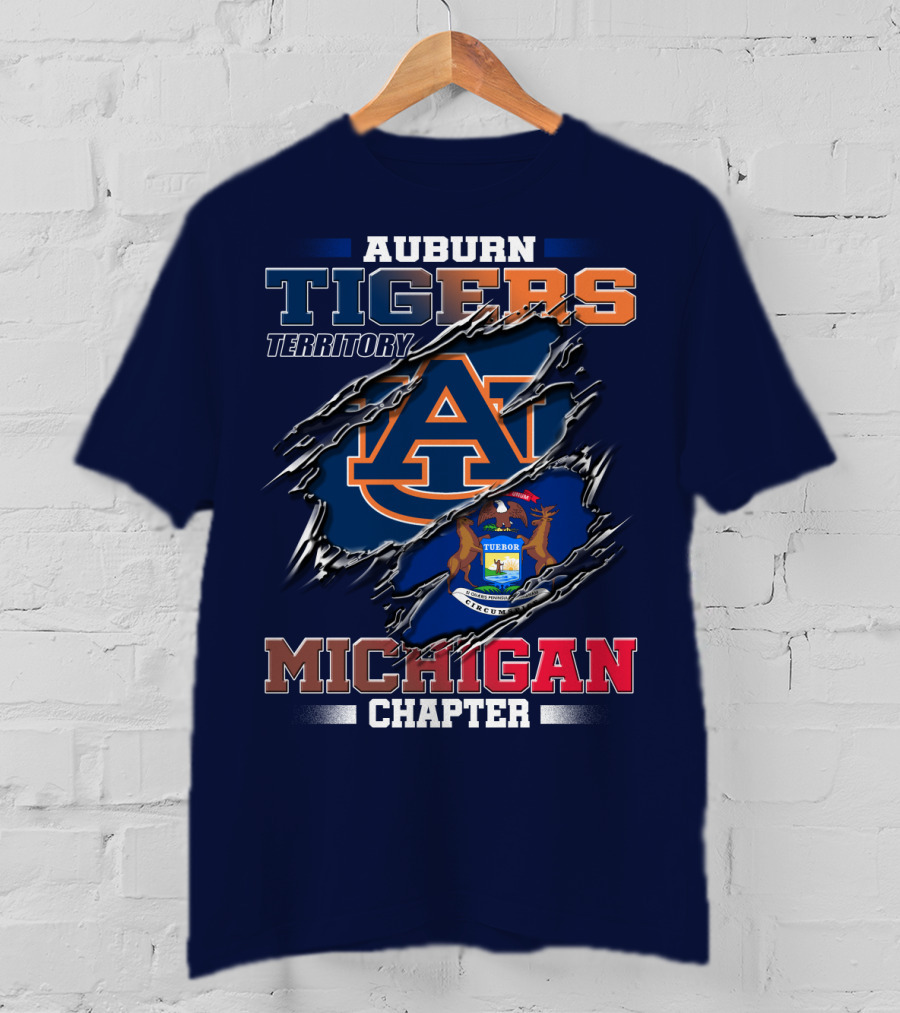 Auburn Tigers Territory Michigan Chapter T-Shirt