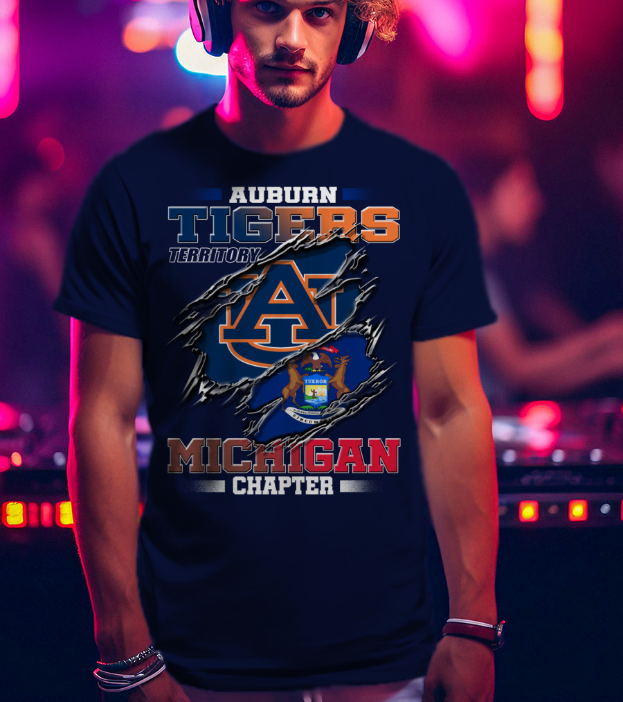 Auburn Tigers Territory Michigan Chapter T-Shirt