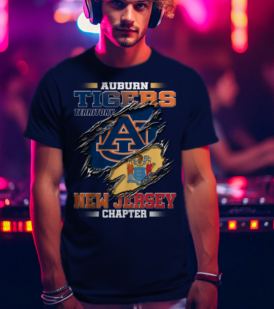 Auburn Tigers Territory New Jersey Chapter T-Shirt