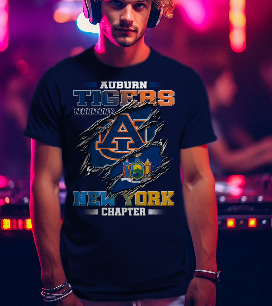 Auburn Tigers Territory New York Chapter T-Shirt