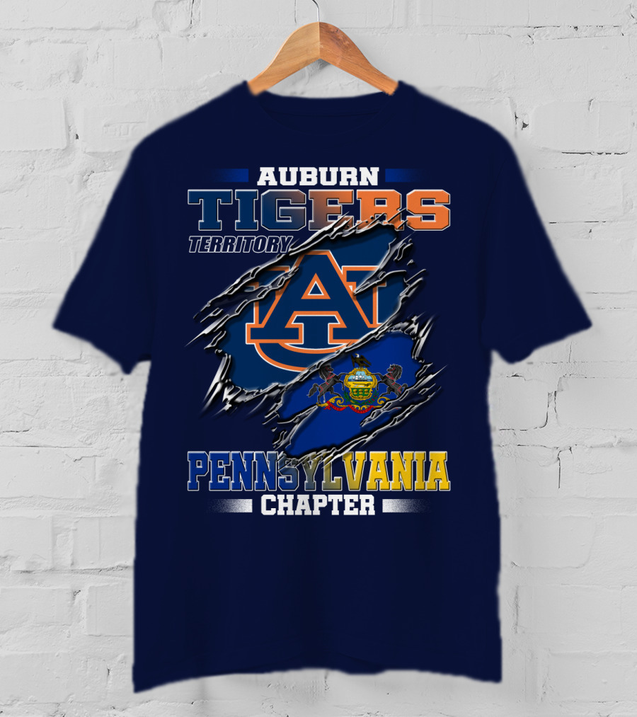 Auburn Tigers Territory Pennsylvania Chapter T-Shirt