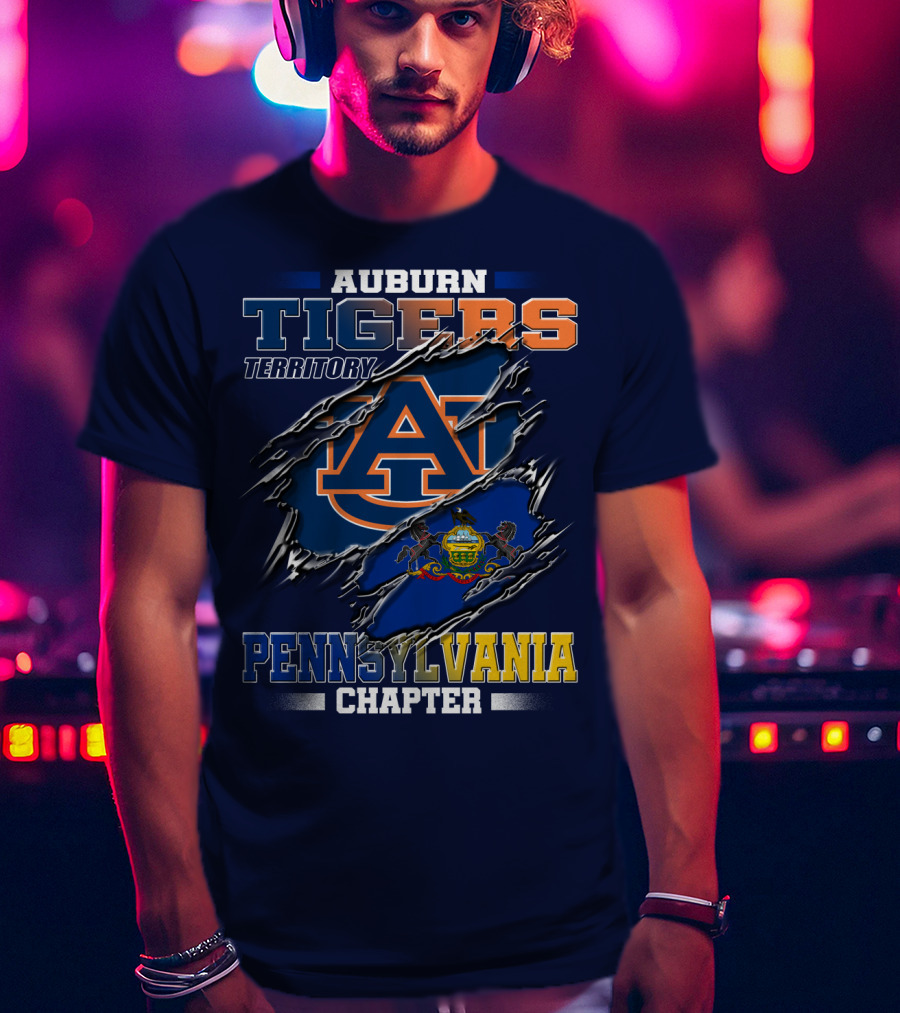 Auburn Tigers Territory Pennsylvania Chapter T-Shirt