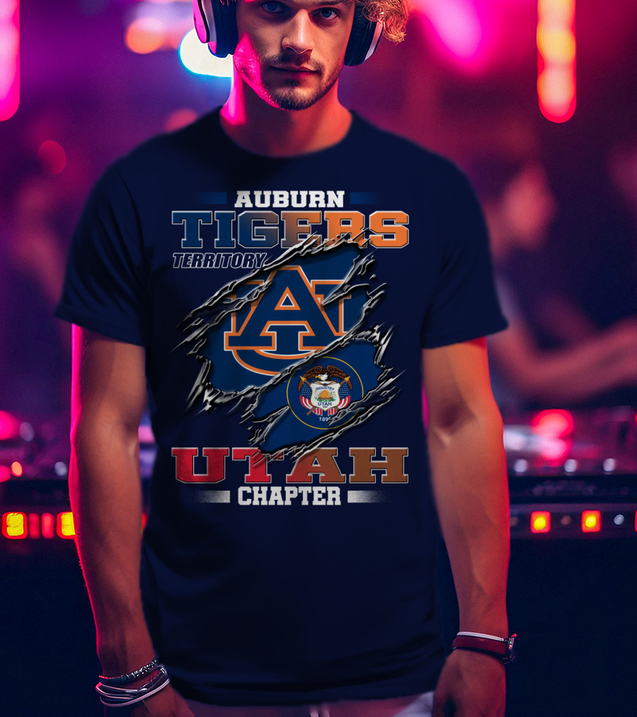 Auburn Tigers Territory Utah Chapter T-Shirt