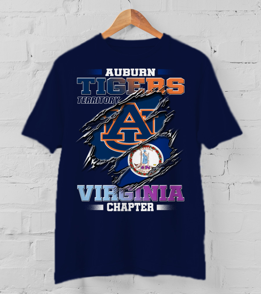 Auburn Tigers Territory Virginia Chapter T-Shirt