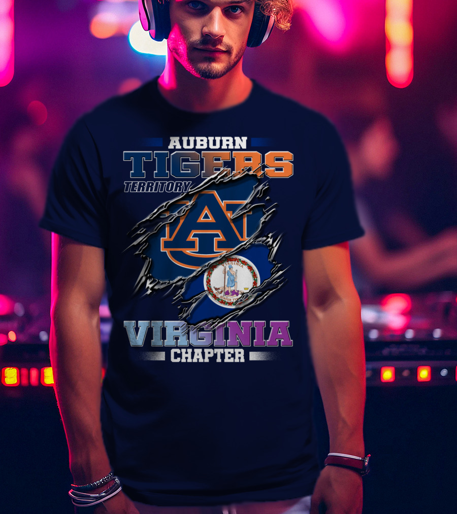 Auburn Tigers Territory Virginia Chapter T-Shirt