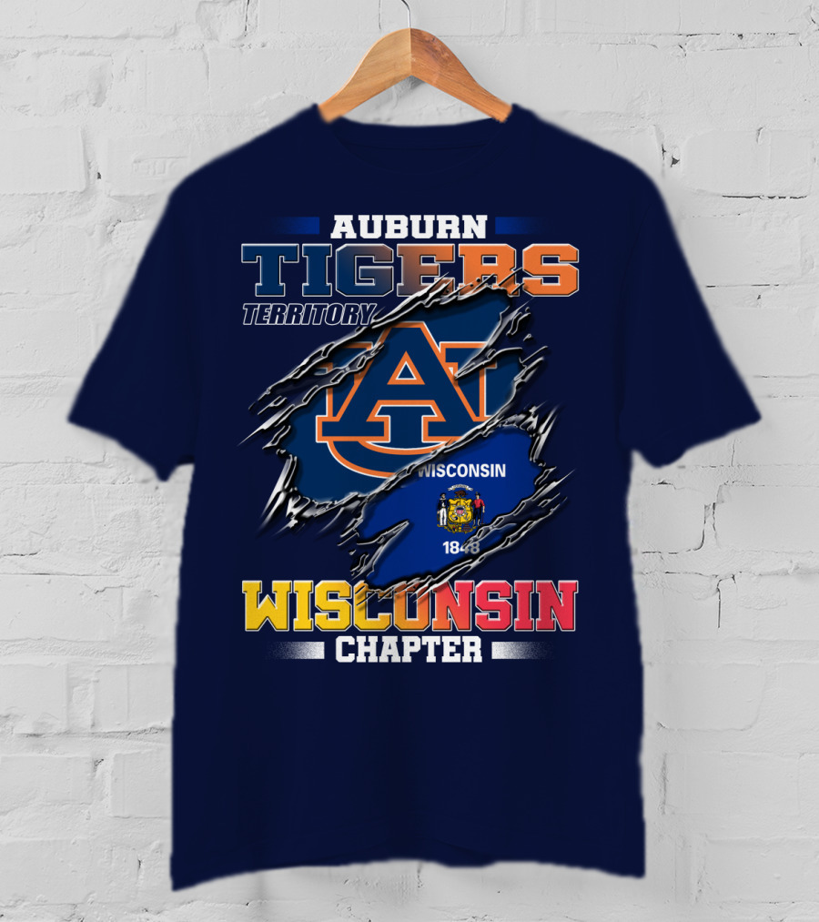 Auburn Tigers Territory Wisconsin Chapter 1848 T-Shirt