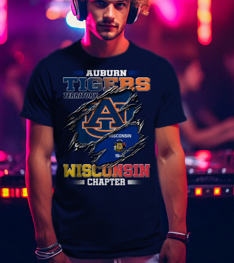 Auburn Tigers Territory Wisconsin Chapter 1848 T-Shirt